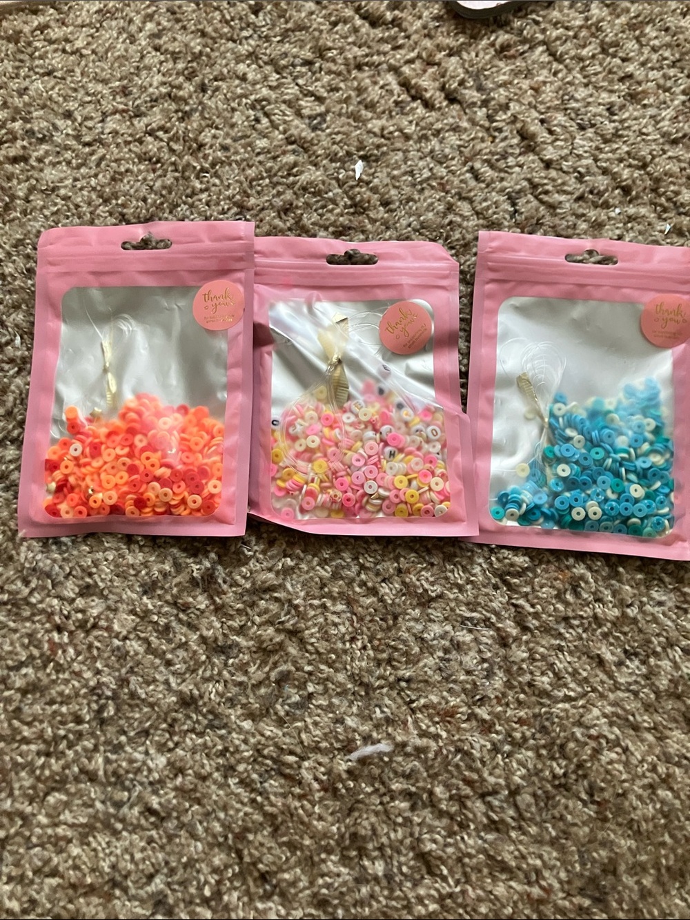 PICK ONE!! Bracelet confetti kit. (Makes 4-5 bracelets) comes with strings